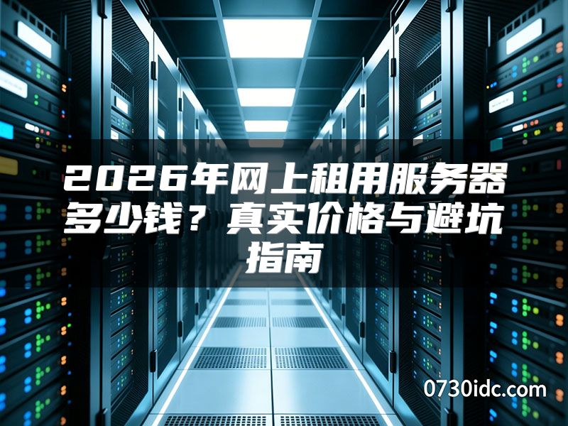 2026年网上租用服务器多少钱?真实价格与避坑指南