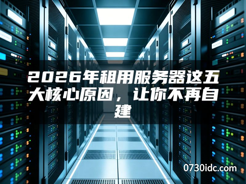 2026年租用服务器这五大核心原因,让你不再自建
