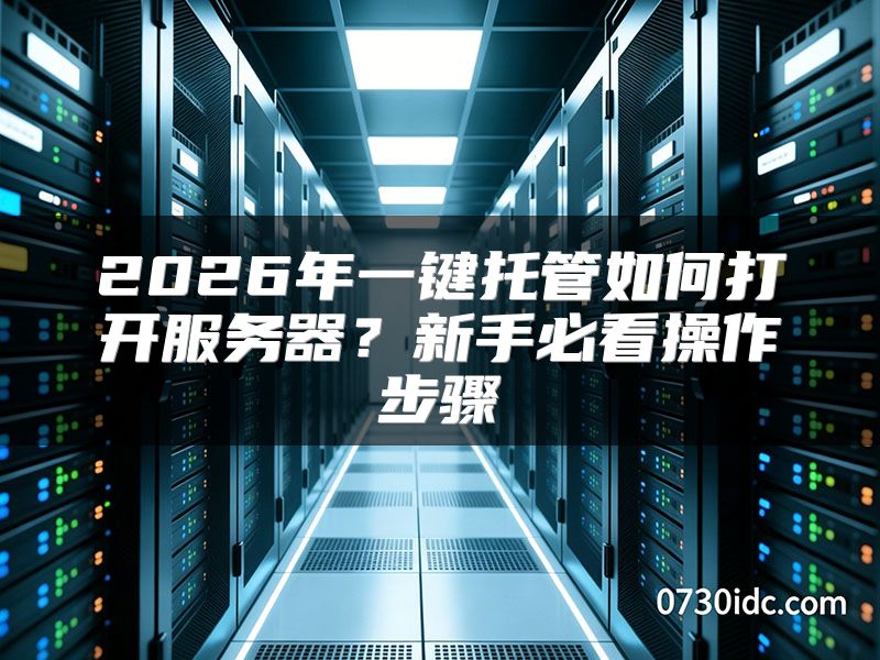 2026年一键托管如何打开服务器？新手必看操作步骤