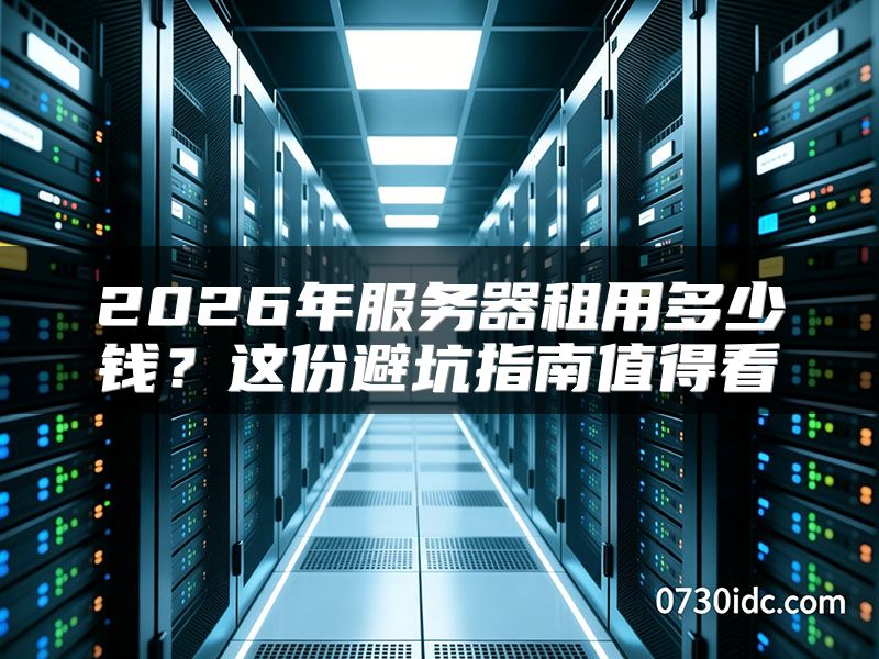 2026年服务器租用多少钱？这份避坑指南值得看