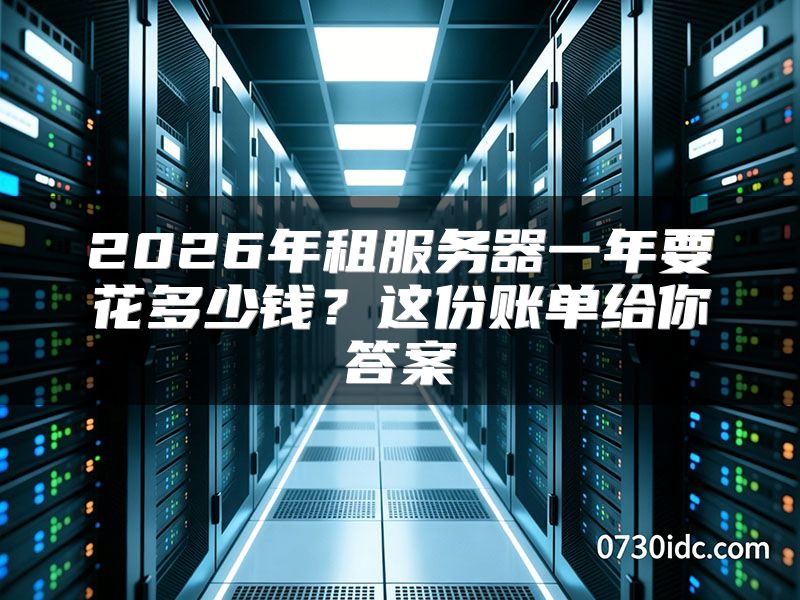 2026年租服务器一年要花多少钱?这份账单给你答案