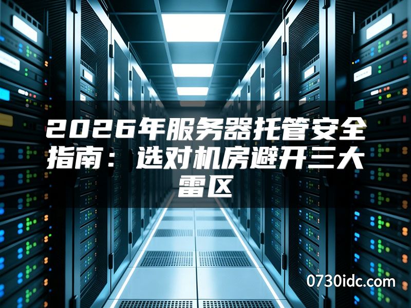 2026年服务器托管安全指南:选对机房避开三大雷区