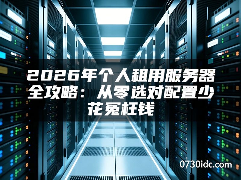 2026年个人租用服务器全攻略:从零选对配置少花冤枉钱