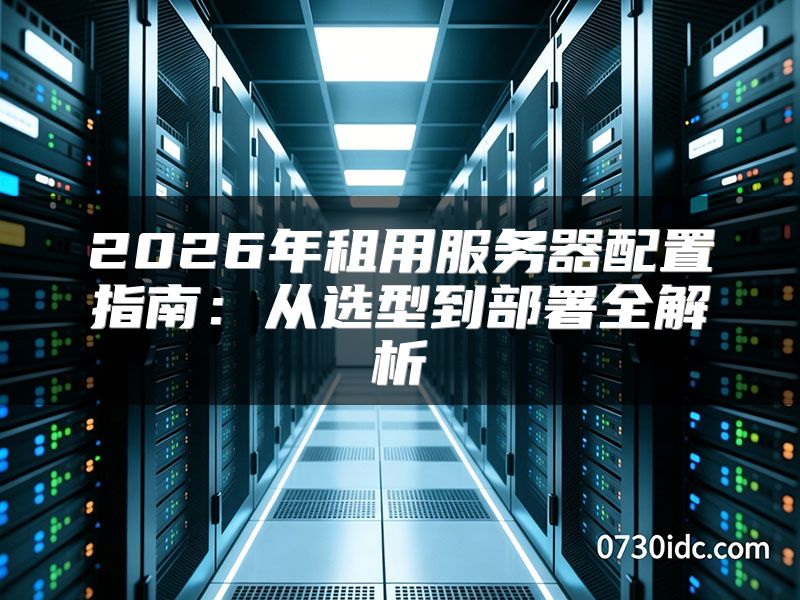 2026年租用服务器配置指南：从选型到部署全解析
