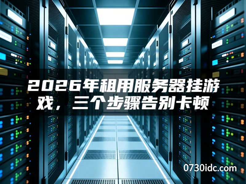 2026年租用服务器挂游戏,三个步骤告别卡顿