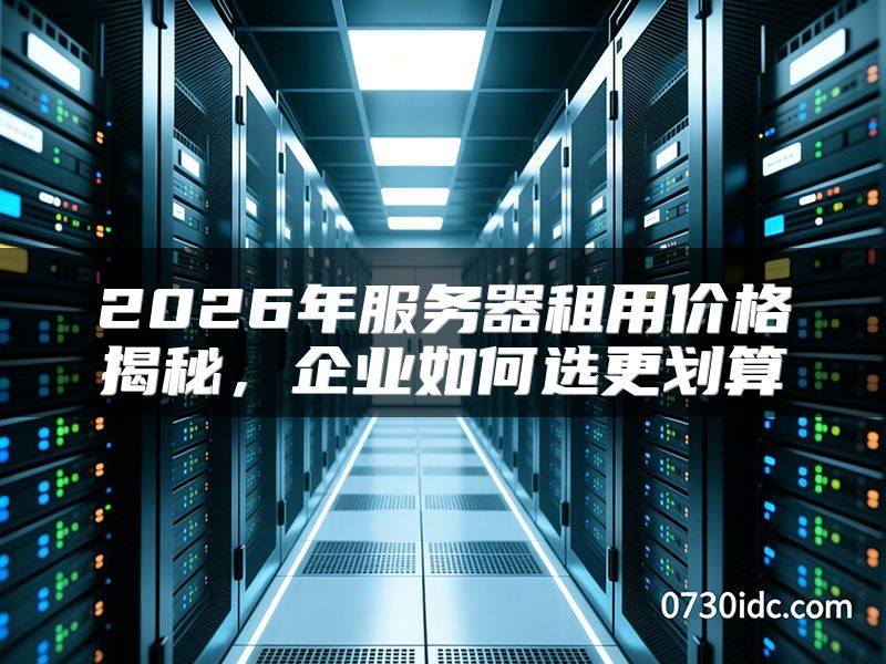 2026年服务器租用价格揭秘，企业如何选更划算