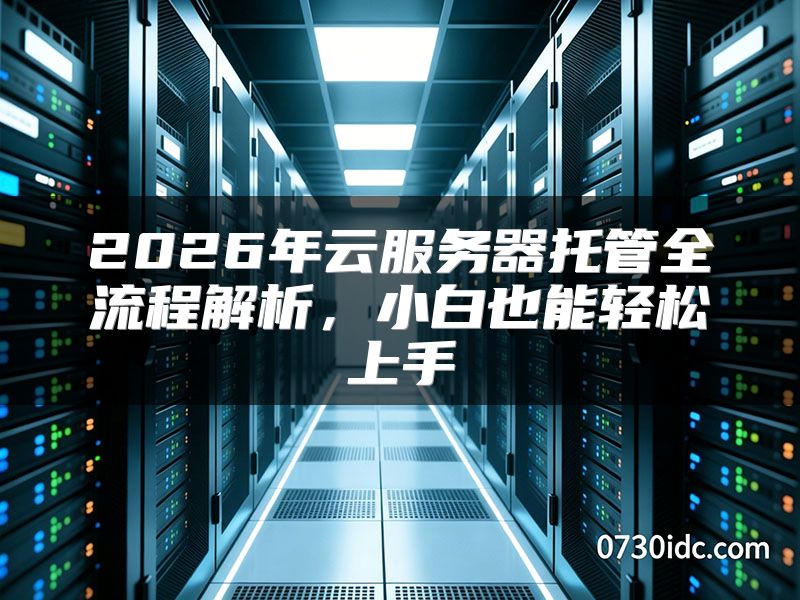 2026年云服务器托管全流程解析，小白也能轻松上手