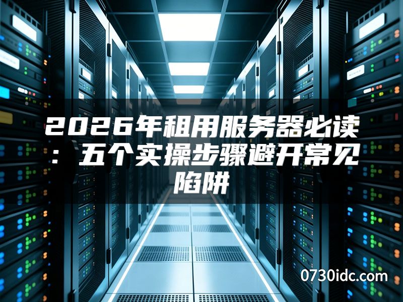 2026年租用服务器必读:五个实操步骤避开常见陷阱