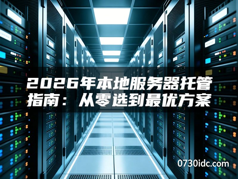2026年本地服务器托管指南:从零选到最优方案