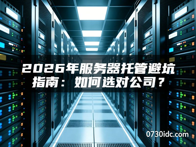 2026年服务器托管避坑指南：如何选对公司？
