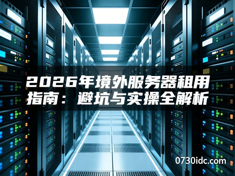 2026年境外服务器租用指南：避坑与实操全解析