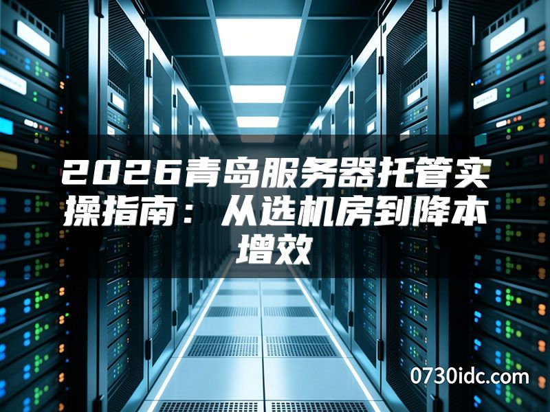 2026青岛服务器托管实操指南:从选机房到降本增效