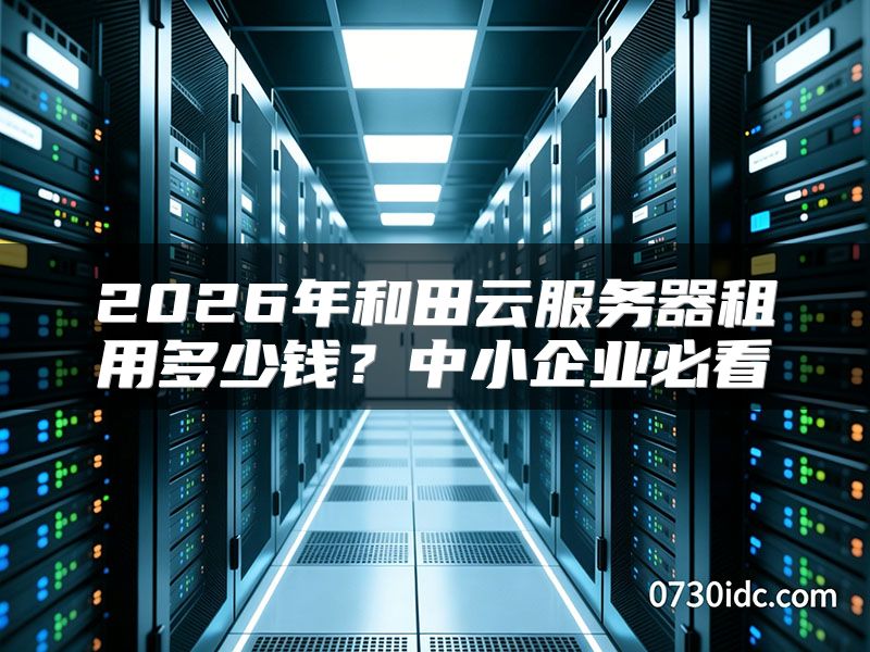 2026年和田云服务器租用多少钱?中小企业必看