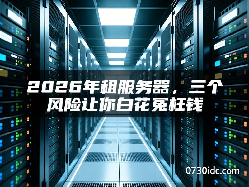 2026年租服务器,三个风险让你白花冤枉钱