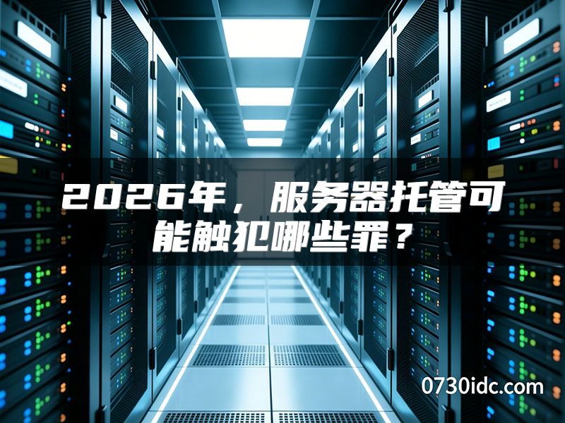 2026年，服务器托管可能触犯哪些罪？