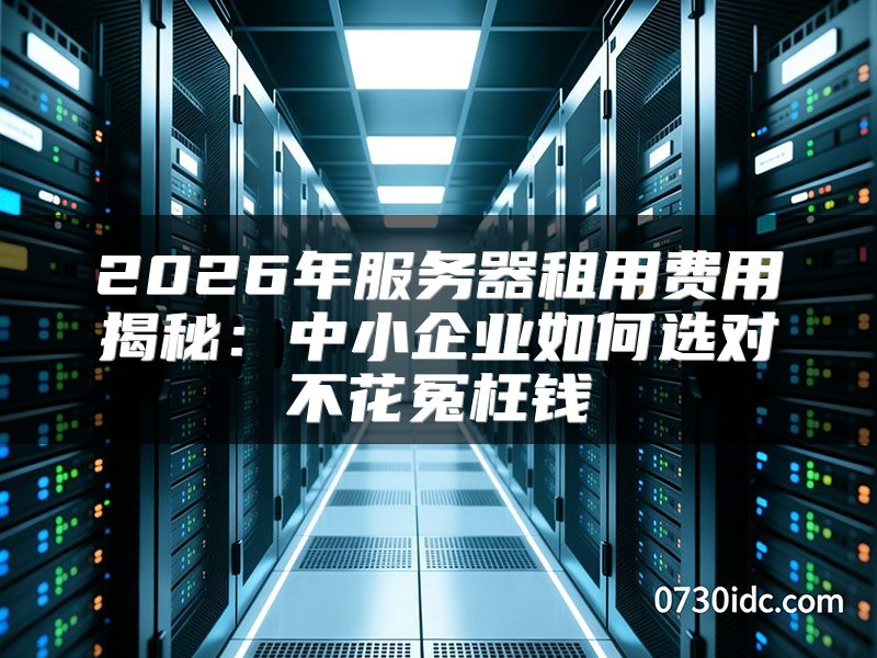 2026年服务器租用费用揭秘:中小企业如何选对不花冤枉钱