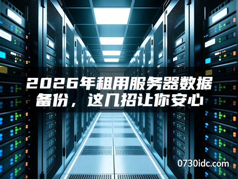 2026年租用服务器数据备份,这几招让你安心