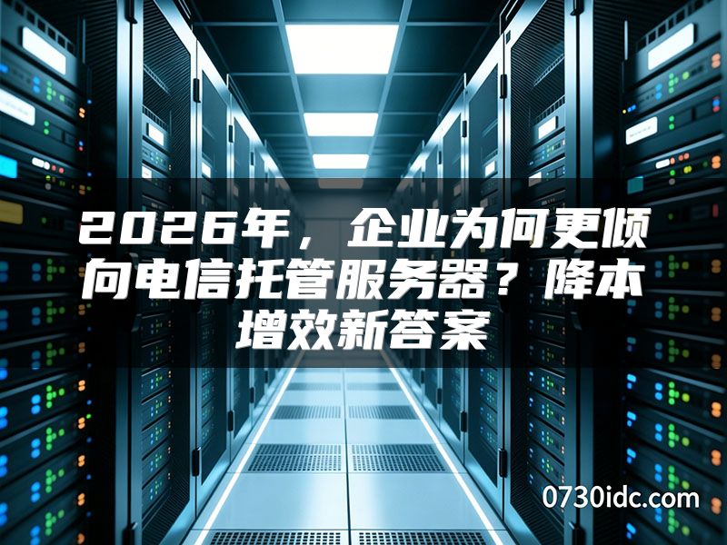 2026年，企业为何更倾向电信托管服务器？降本增效新答案