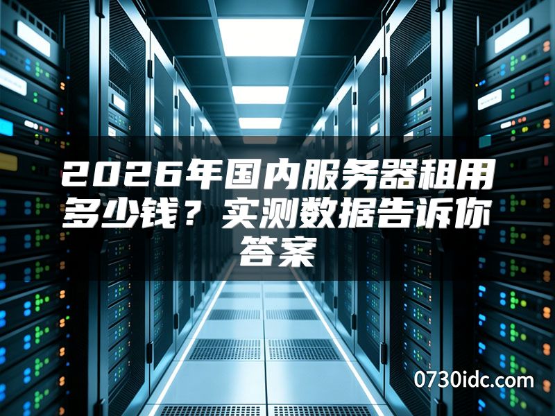 2026年国内服务器租用多少钱?实测数据告诉你答案