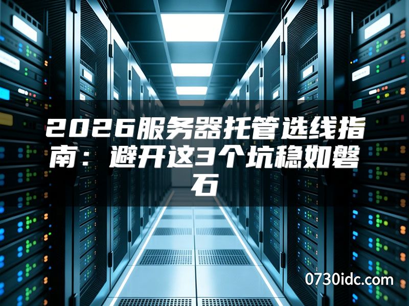2026服务器托管选线指南：避开这3个坑稳如磐石
