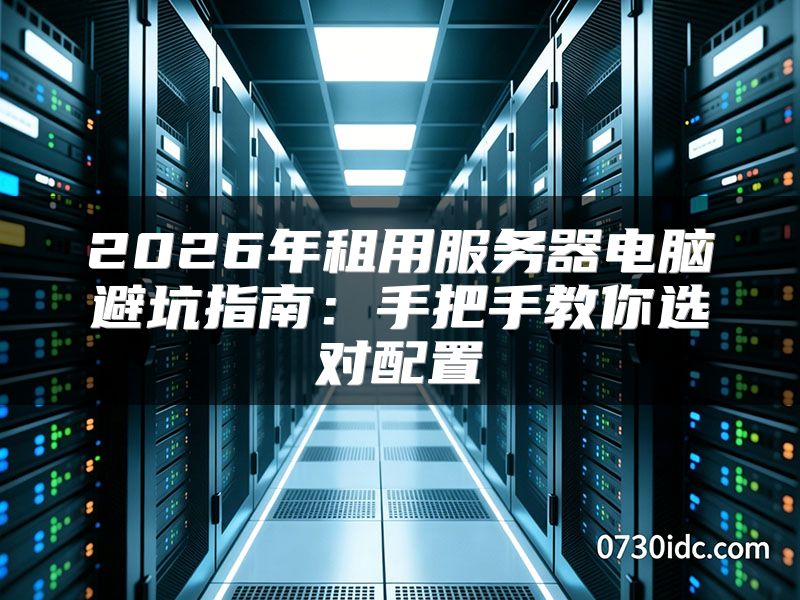 2026年租用服务器电脑避坑指南：手把手教你选对配置