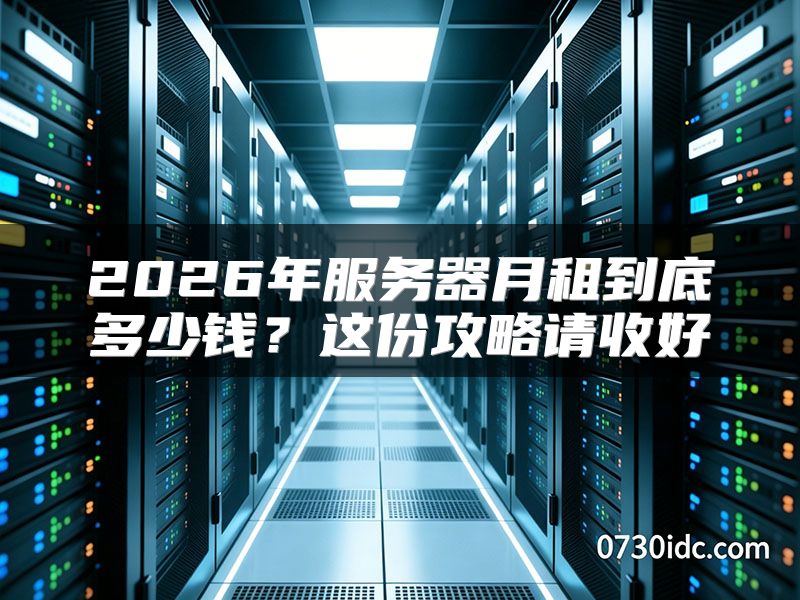 2026年服务器月租到底多少钱?这份攻略请收好