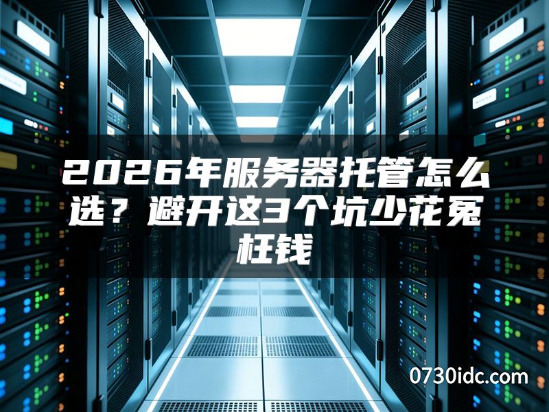 2026年服务器托管怎么选？避开这3个坑少花冤枉钱