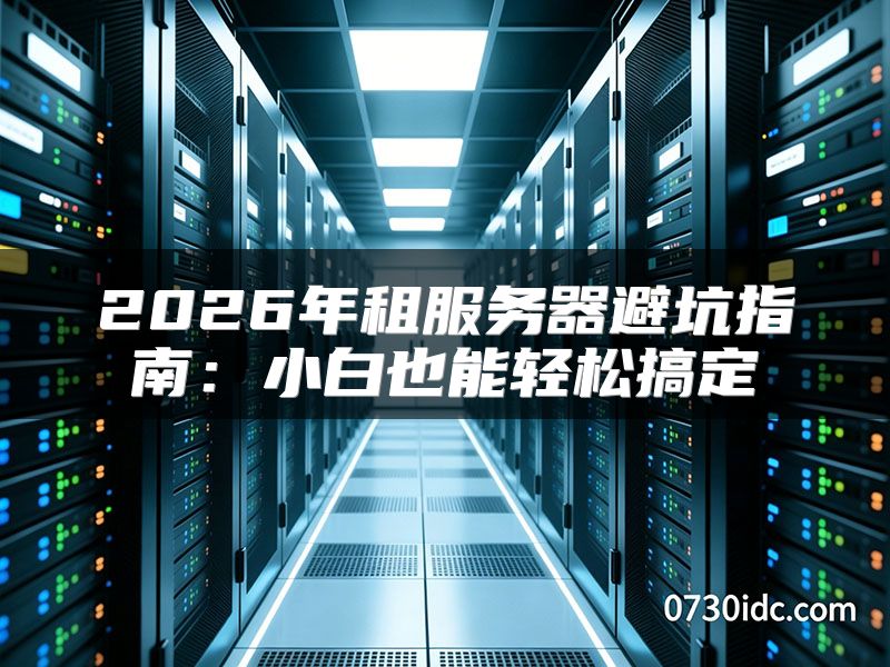 2026年租服务器避坑指南:小白也能轻松搞定
