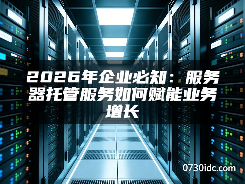 2026年企业必知:服务器托管服务如何赋能业务增长