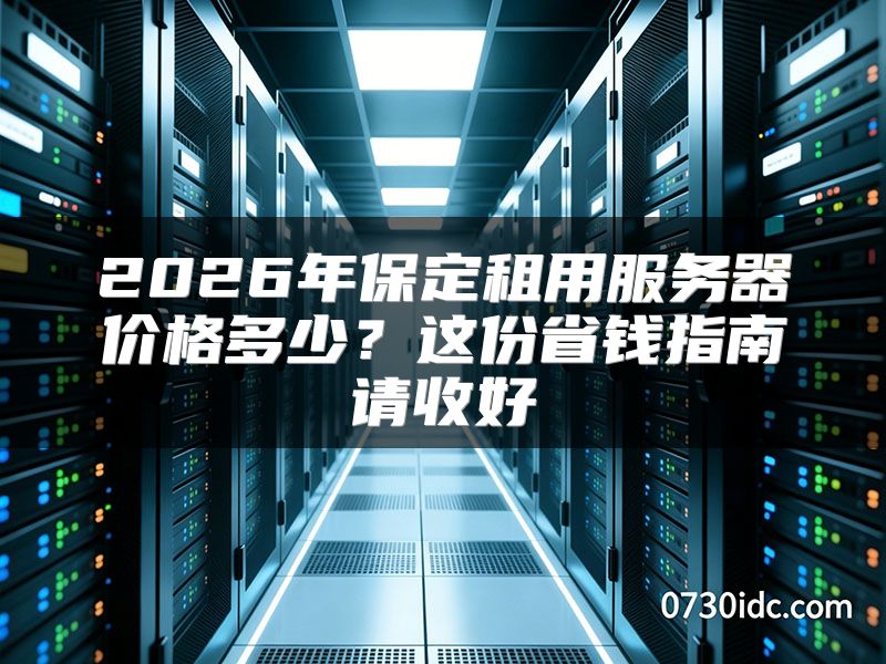 2026年保定租用服务器价格多少？这份省钱指南请收好