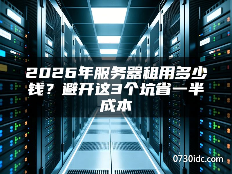 2026年服务器租用多少钱？避开这3个坑省一半成本