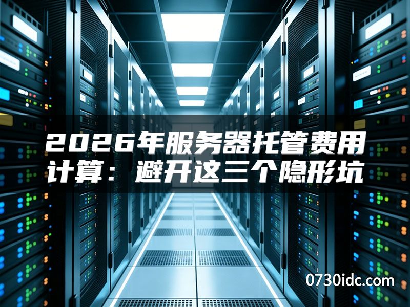 2026年服务器托管费用计算:避开这三个隐形坑