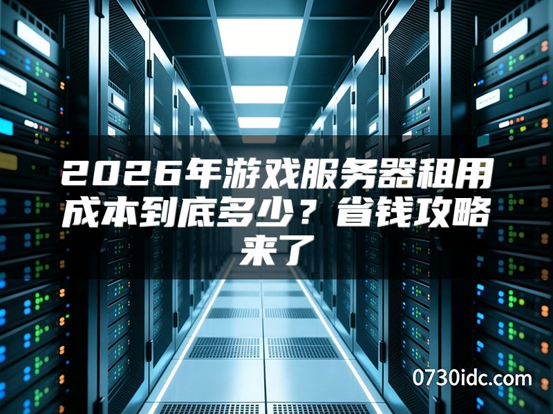 2026年游戏服务器租用成本到底多少?省钱攻略来了