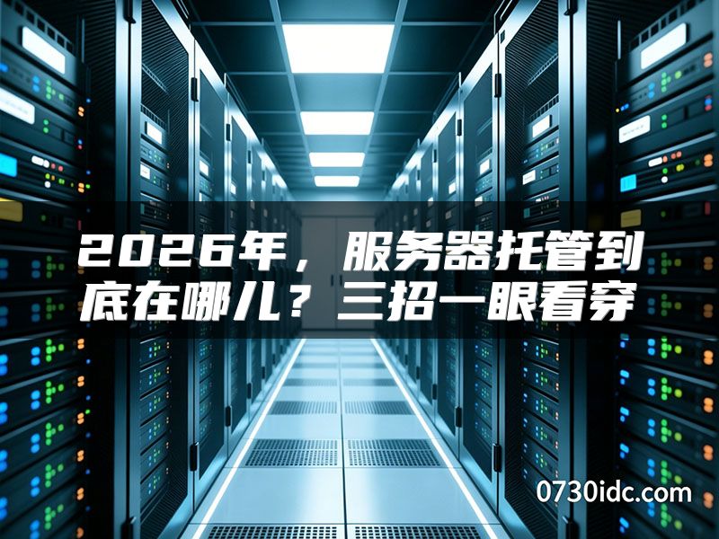 2026年,服务器托管到底在哪儿?三招一眼看穿