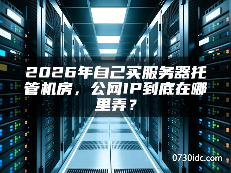 2026年自己买服务器托管机房，公网IP到底在哪里弄？