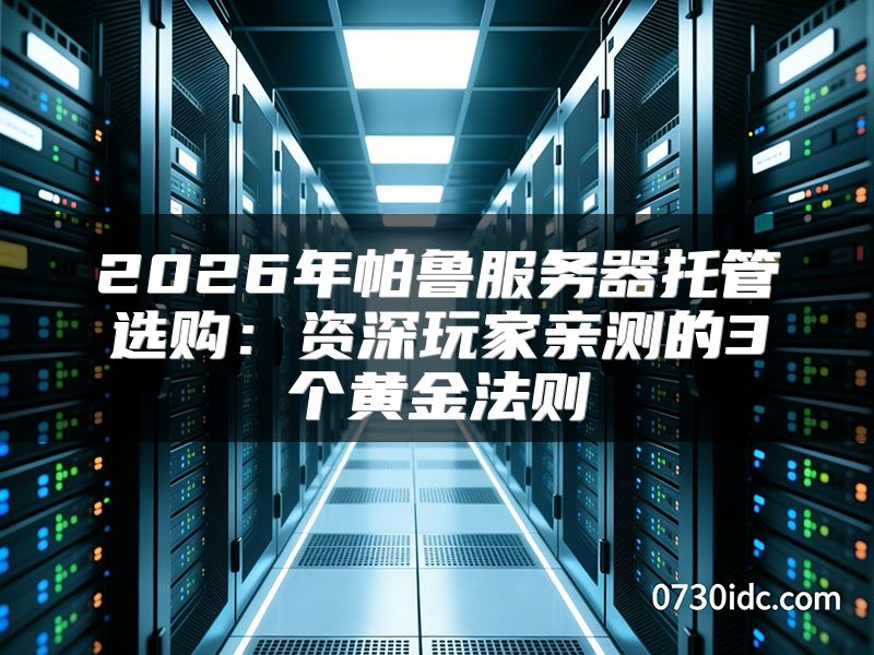 2026年帕鲁服务器托管选购:资深玩家亲测的3个黄金法则