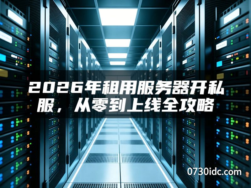 2026年租用服务器开私服,从零到上线全攻略