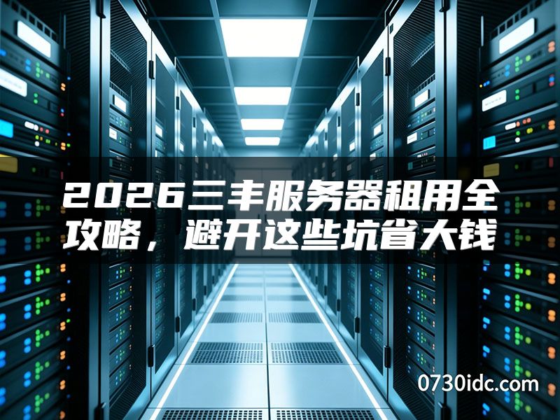 2026三丰服务器租用全攻略，避开这些坑省大钱