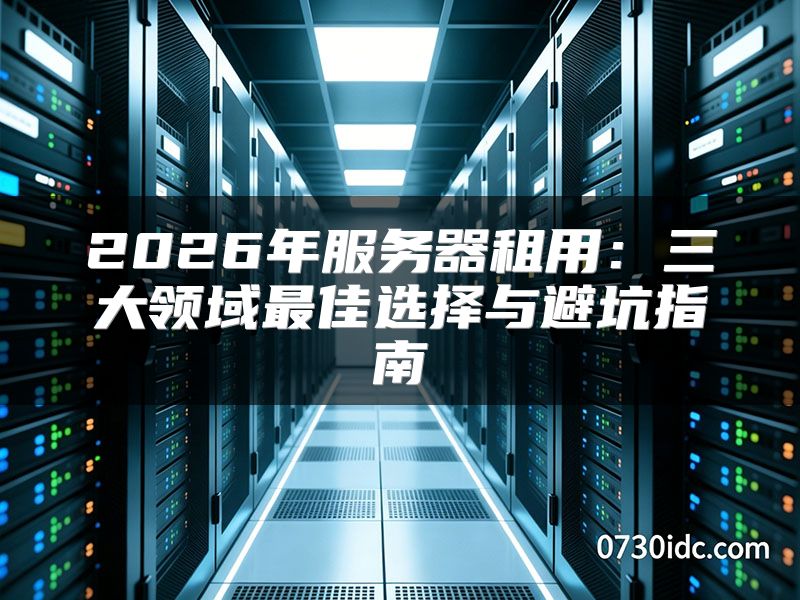 2026年服务器租用:三大领域最佳选择与避坑指南