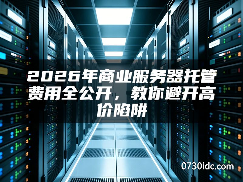 2026年商业服务器托管费用全公开，教你避开高价陷阱