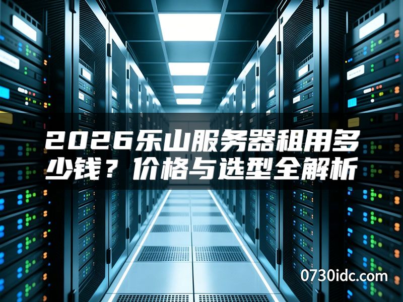 2026乐山服务器租用多少钱?价格与选型全解析