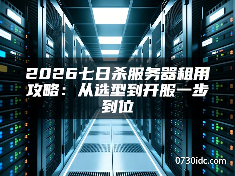 2026七日杀服务器租用攻略:从选型到开服一步到位