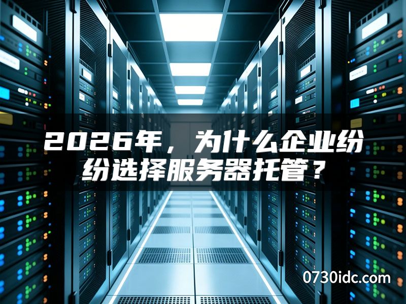 2026年,为什么企业纷纷选择服务器托管?