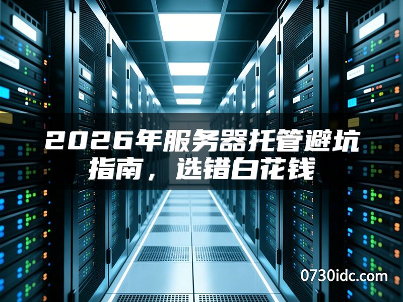 2026年服务器托管避坑指南，选错白花钱