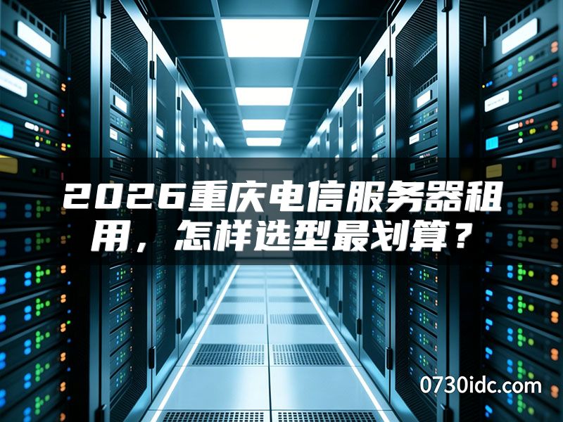 2026重庆电信服务器租用，怎样选型最划算？
