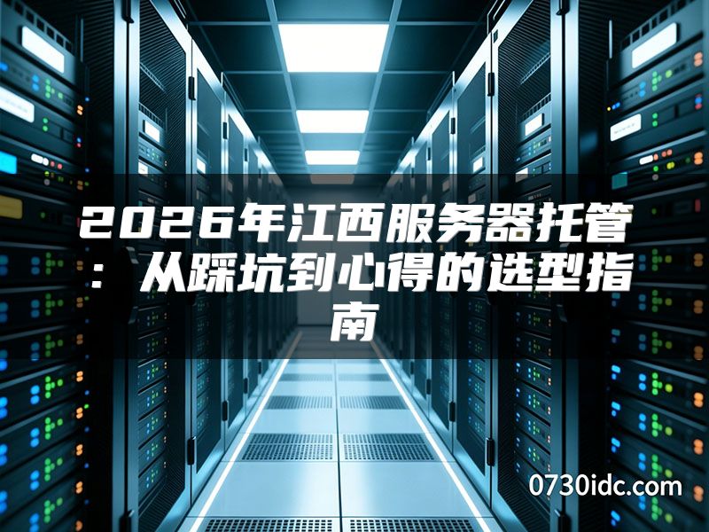 2026年江西服务器托管:从踩坑到心得的选型指南