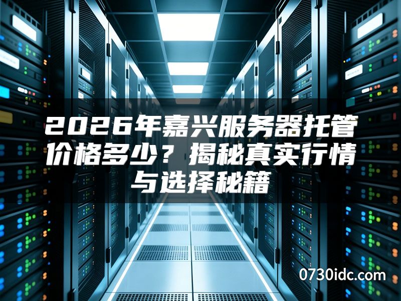 2026年嘉兴服务器托管价格多少?揭秘真实行情与选择秘籍