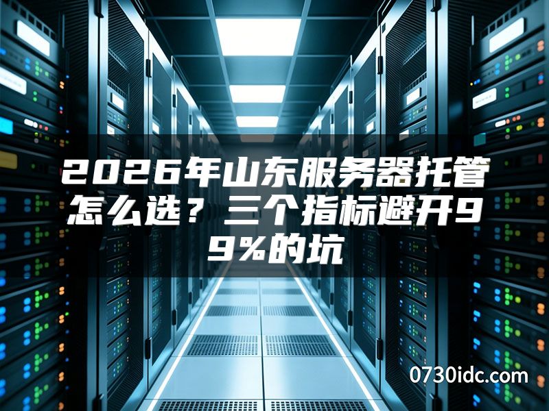 2026年山东服务器托管怎么选？三个指标避开99%的坑
