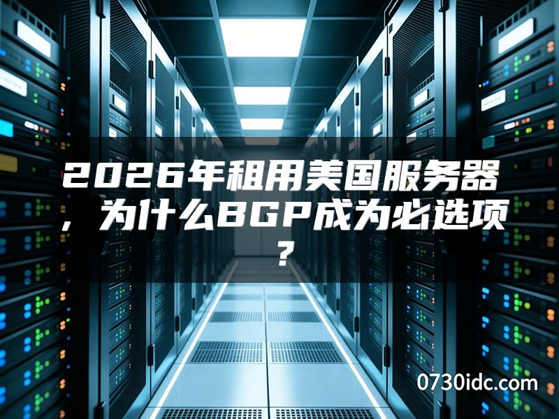 2026年租用美国服务器,为什么BGP成为必选项?