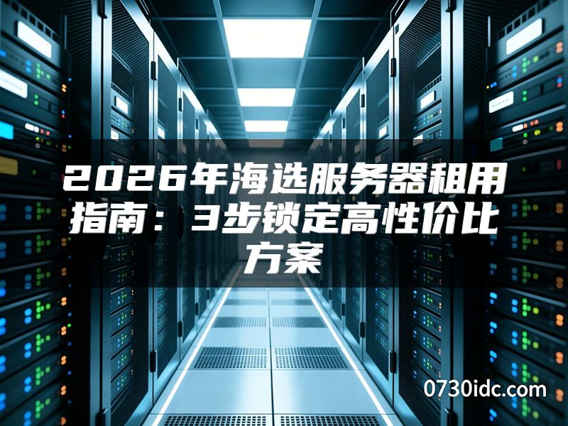 2026年海选服务器租用指南：3步锁定高性价比方案